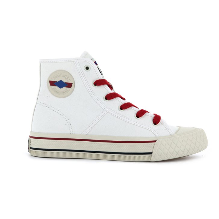 Baskets Palladium Palla Louvel High Tops Homme Blanche | FR DZH962P